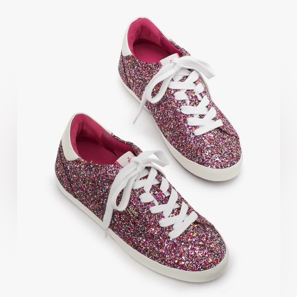 Kate Spade Ace Glitter Sneakers Size 6 - Picture 2 of 8